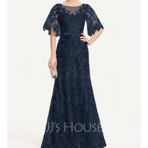 JJ’s House Navy Blue Lace Dress